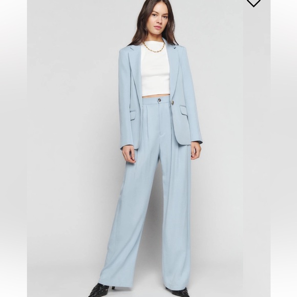 NWT🦋 Reformation The Classic Slim Blazer in mineral - Picture 4 of 5